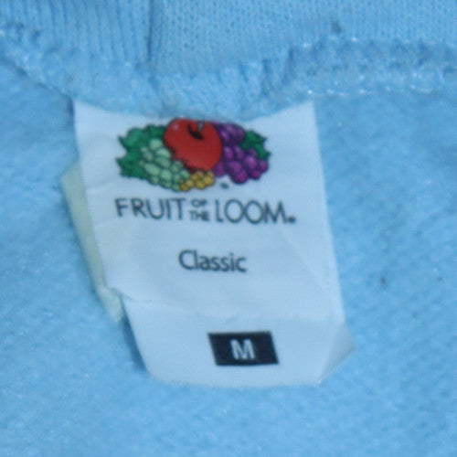 Fruit of the Loom Women Blue Pullover Hoodie Disney Print M