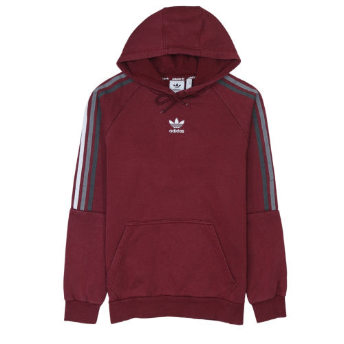 Adidas Men's Red Pullover Hoodie Small Regular Fit Logo Sportswear