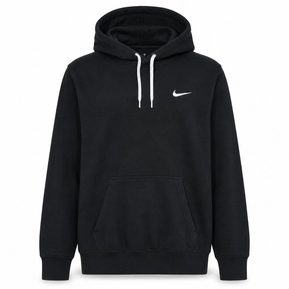 Nike Mens Black Pullover Hoodie Size L Fleece Sportswear