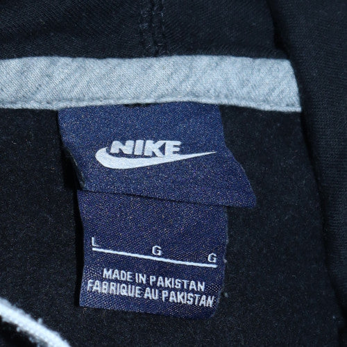 Nike Mens Black Pullover Hoodie Size L Fleece Sportswear