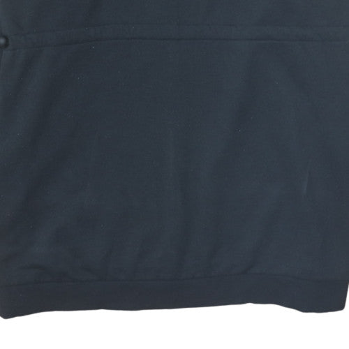 Adidas Womens Black Pullover Hoodie Size M 12-14 with Logo Detail