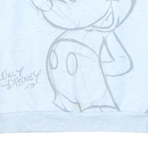 Disney Women Grey Mickey Mouse Graphic Pullover Sweatshirt Size S