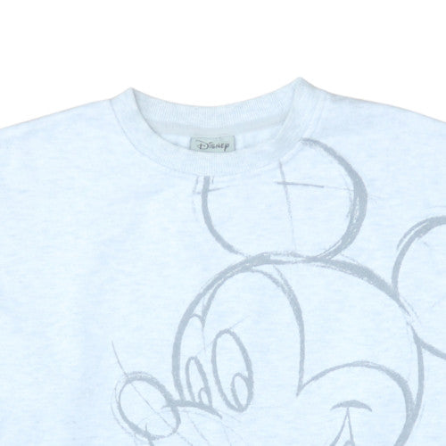 Disney Women Grey Mickey Mouse Graphic Pullover Sweatshirt Size S