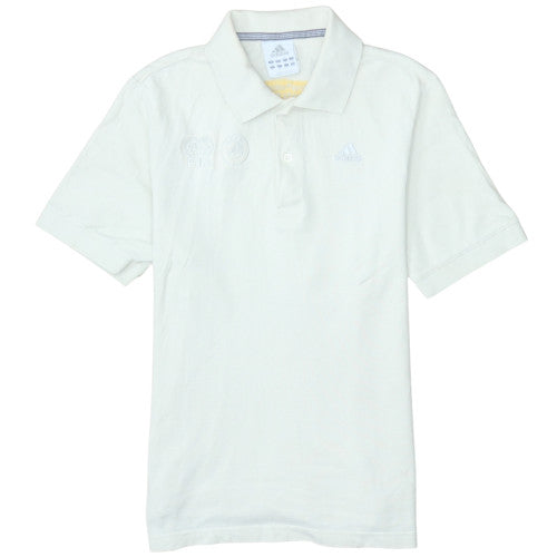Adidas Men's White S Polo Shirt FIFA Embroidered Logo Sportswear