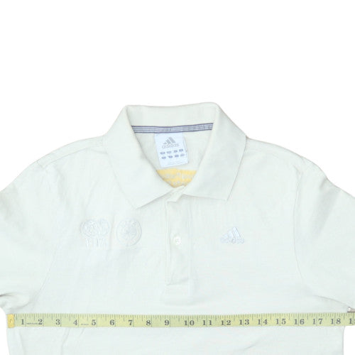 Adidas Men's White S Polo Shirt FIFA Embroidered Logo Sportswear