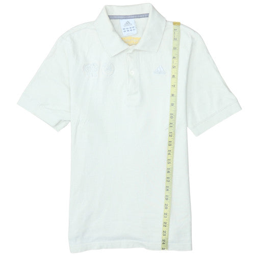 Adidas Men's White S Polo Shirt FIFA Embroidered Logo Sportswear
