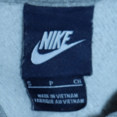 Nike Men’s Grey Pullover Hoodie Small Regular Fit Fleece Sweatshirt