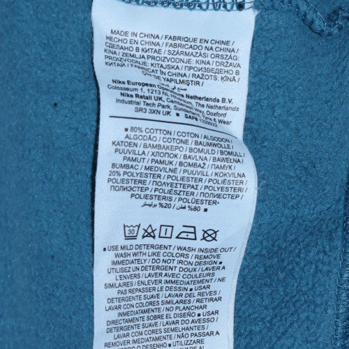 Nike Men's Blue Logo Crew Neck Pullover Sweatshirt Size S