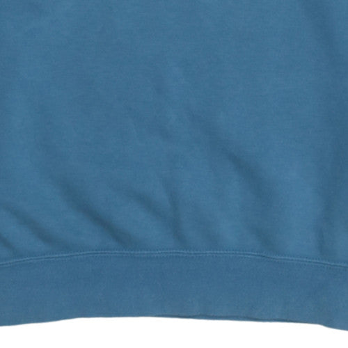 Nike Men's Blue Logo Crew Neck Pullover Sweatshirt Size S