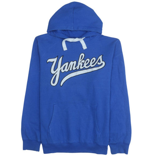 Majestic Men's Blue Yankees Pullover Hoodie XL Sports Fleece