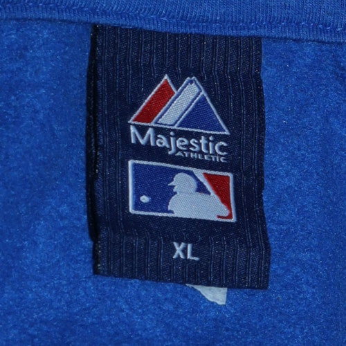 Majestic Men's Blue Yankees Pullover Hoodie XL Sports Fleece
