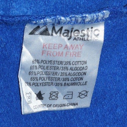 Majestic Men's Blue Yankees Pullover Hoodie XL Sports Fleece