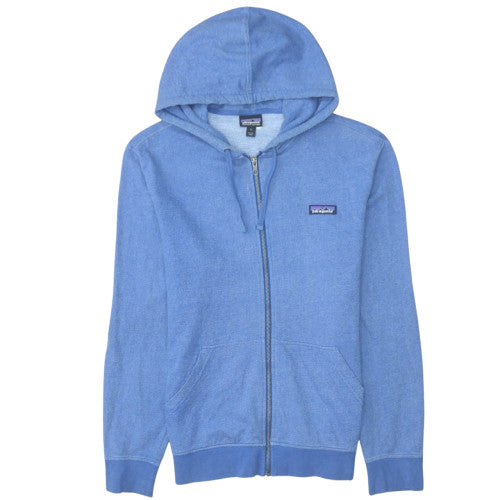 Patagonia Men's Blue Full Zip Organic Cotton Hoodie Size S