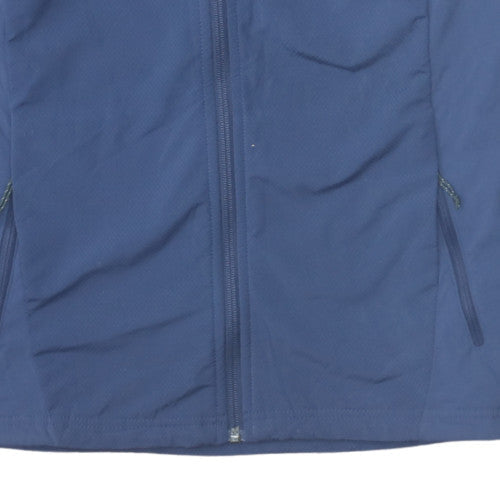 Columbia Womens Navy Hooded Full Zip Lightweight Jacket Size L