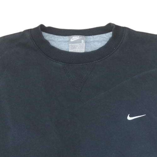 Nike Men's Black Small Crew Neck Pullover Sweatshirt
