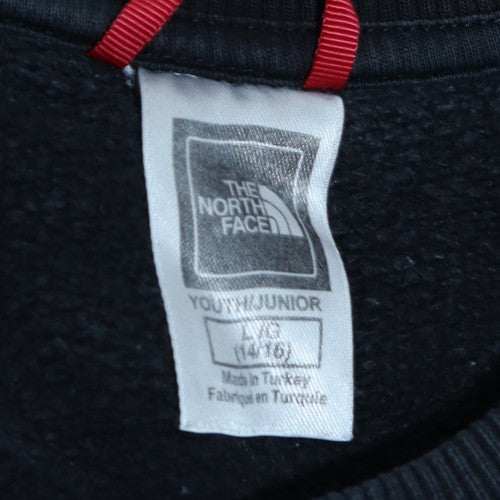 The North Face Boys Black Cotton Crew Neck Pullover Sweatshirt 14-16 Years