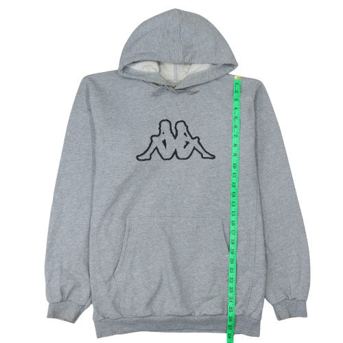 Kappa Men's Grey 2XL Pullover Hoodie with Logo Design