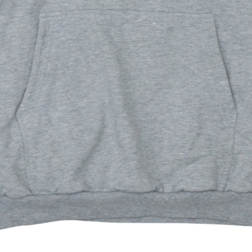 Kappa Men's Grey 2XL Pullover Hoodie with Logo Design
