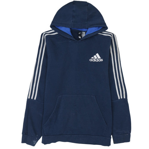 Adidas Men’s Blue Pullover Hoodie L Fleece Sportswear