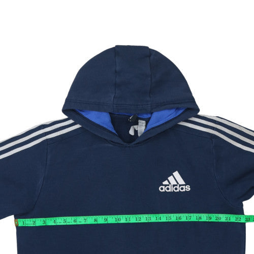 Adidas Men’s Blue Pullover Hoodie L Fleece Sportswear