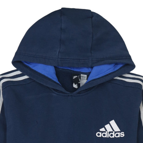 Adidas Men’s Blue Pullover Hoodie L Fleece Sportswear