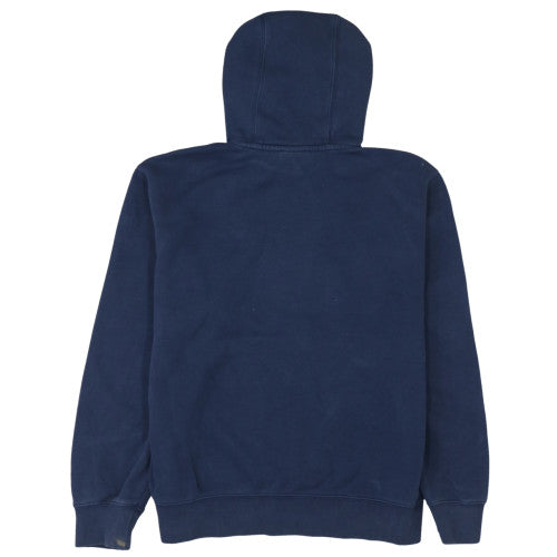 Nike Men's Blue Pullover Hoodie Medium Fleece Logo Sweatshirt