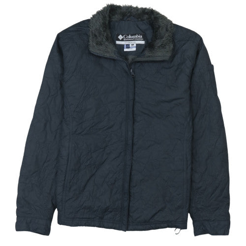 Columbia Women's Black L Nylon Interchange Full Zip Winter Jacket