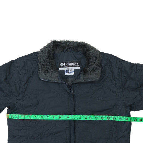 Columbia Women's Black L Nylon Interchange Full Zip Winter Jacket