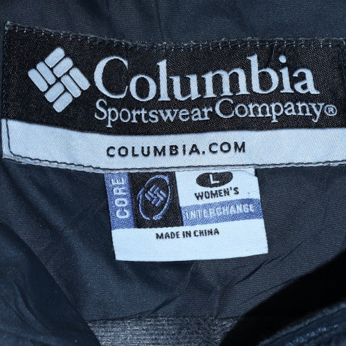 Columbia Women's Black L Nylon Interchange Full Zip Winter Jacket