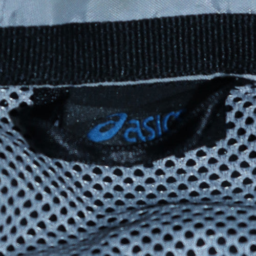 Asics Men's Black Yellow Hooded Windbreaker Jacket M