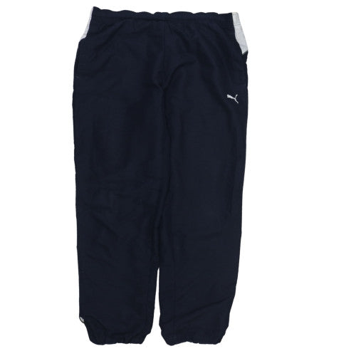 Puma Men's Black L Track Pants Lightweight Joggers Elastic Waist