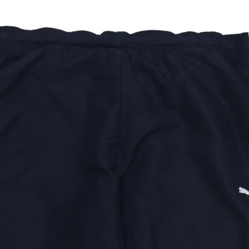 Puma Men's Black L Track Pants Lightweight Joggers Elastic Waist