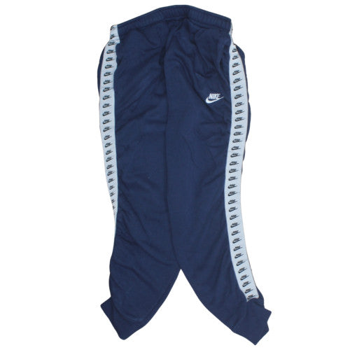 Nike Men's Blue Track Pants M Jogger Style Logo Side Stripe