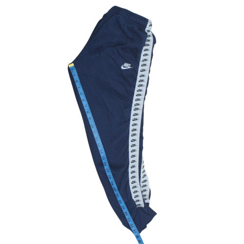 Nike Men's Blue Track Pants M Jogger Style Logo Side Stripe