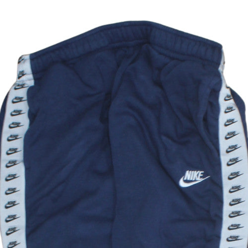 Nike Men's Blue Track Pants M Jogger Style Logo Side Stripe