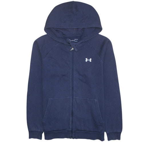 Under Armour Men's Navy Blue Full Zip Hoodie Size M ColdGear