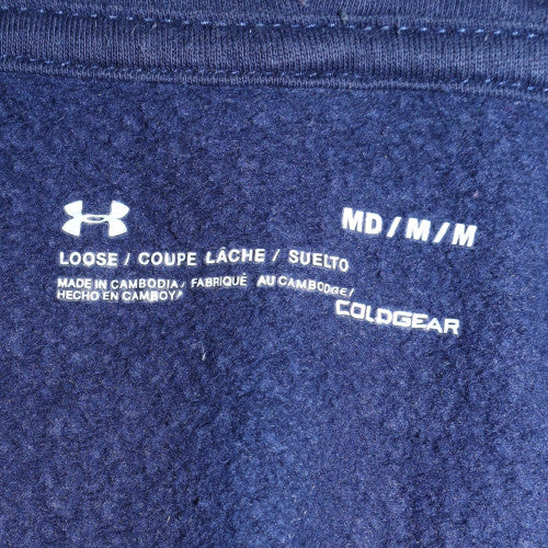 Under Armour Men's Navy Blue Full Zip Hoodie Size M ColdGear
