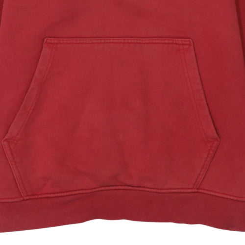 Jordan Mens Red Pullover Hoodie M Regular Fit Logo Fleece