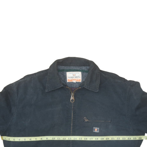 Teddy Smith Men's Blue Cotton Lined Zip Jacket Size L