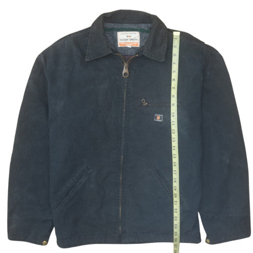 Teddy Smith Men's Blue Cotton Lined Zip Jacket Size L