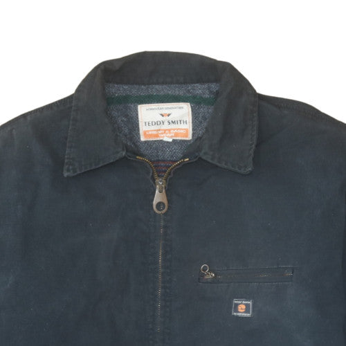 Teddy Smith Men's Blue Cotton Lined Zip Jacket Size L