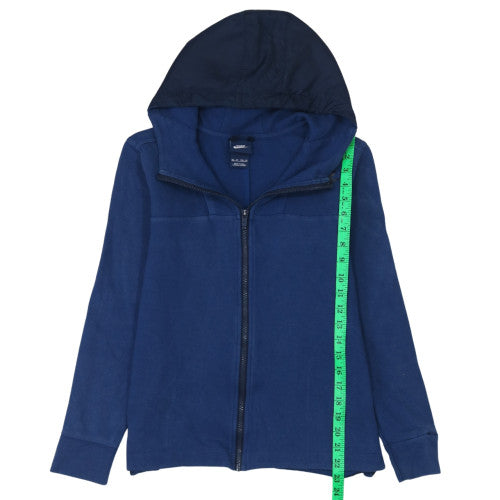 Nike Men's Blue Full Zip Hoodie XS Fleece Regular Fit