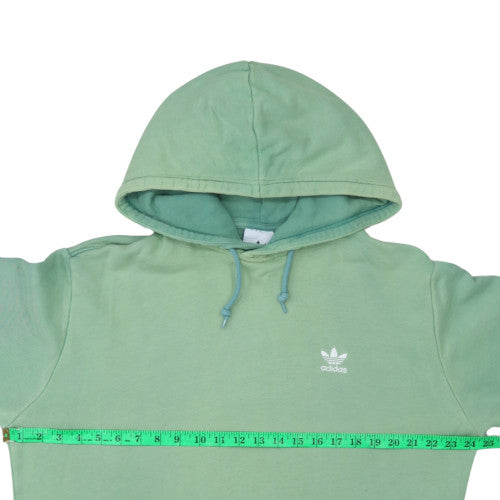 Adidas Mens Green Pullover Hoodie Size L Regular Fit