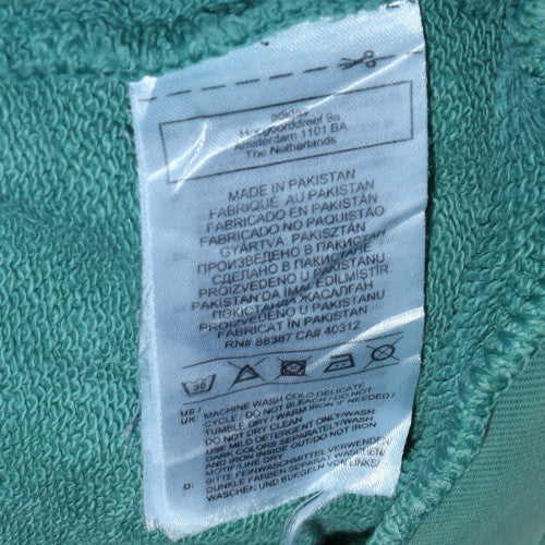 Adidas Mens Green Pullover Hoodie Size L Regular Fit