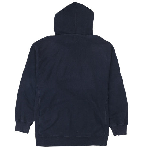 GAP Men's Blue Pullover Hoodie M Fleece Cotton Logo Sweatshirt