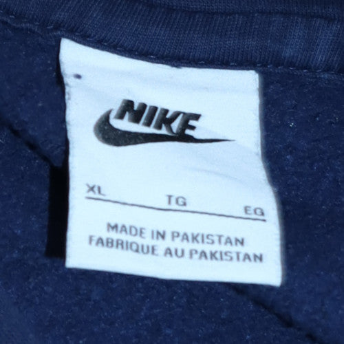 Nike Men’s Blue XL Pullover Hoodie Fleece Logo Sportswear