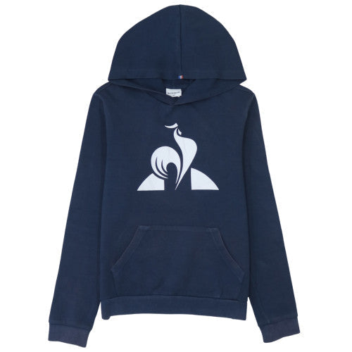 Le Coq Sportif Boys Navy Blue Pullover Hoodie 14 Years Cotton Blend