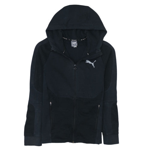 Puma Men's Black XS Full Zip Sports Hoodie Fleece