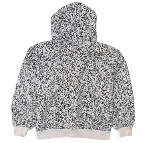 Levi's Women Ivory & Black Pullover Hoodie S Abstract Print Cotton