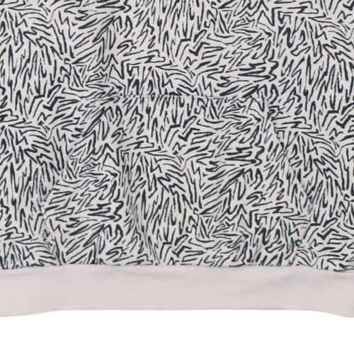 Levi's Women Ivory & Black Pullover Hoodie S Abstract Print Cotton